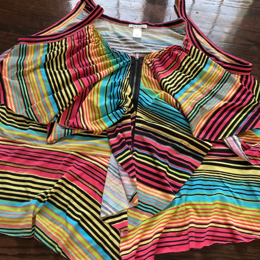 Colorful striped tank top